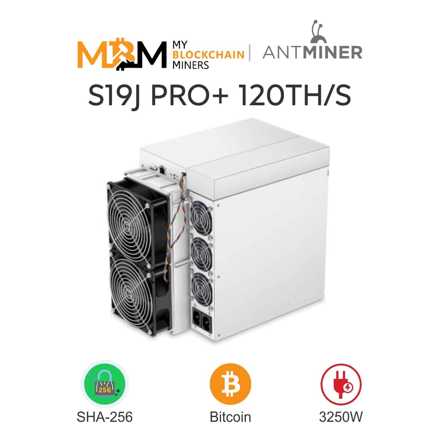 Bitmain Antminer S19J PRO+ 120Th/s