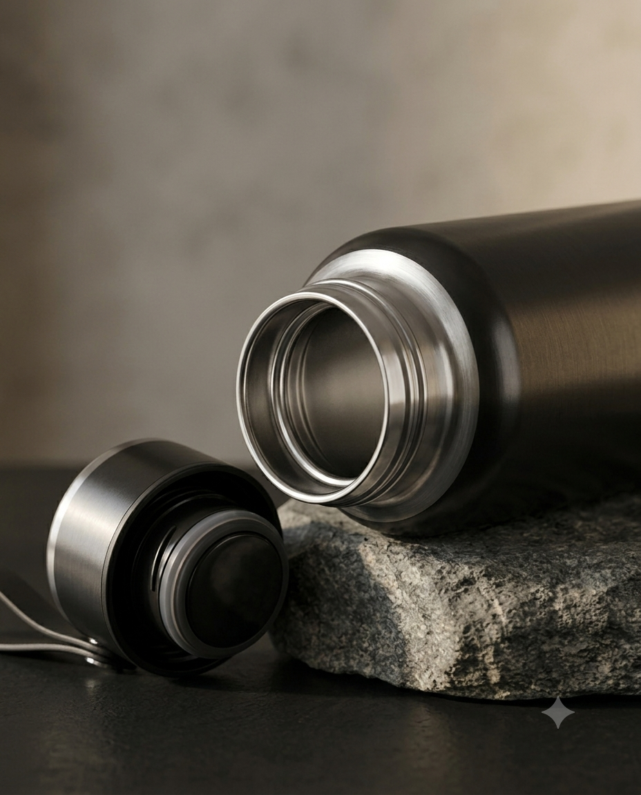 Premium Double-Wall Stainless Steel Vacuum Flask Bottle - Hot & Cold