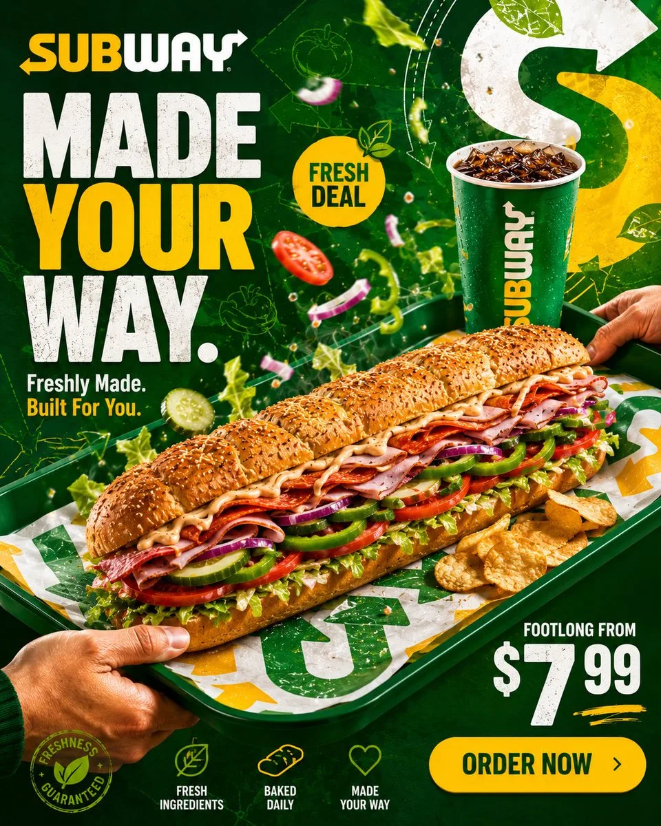 Subway Footlong Exchange — Ultra-Premium Social Hero