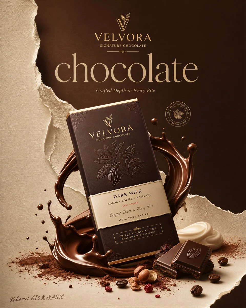 VELVORA Series II — Milk Cloud Orbit x Cream Halo Transit: Emerald & Gold Collector Poster