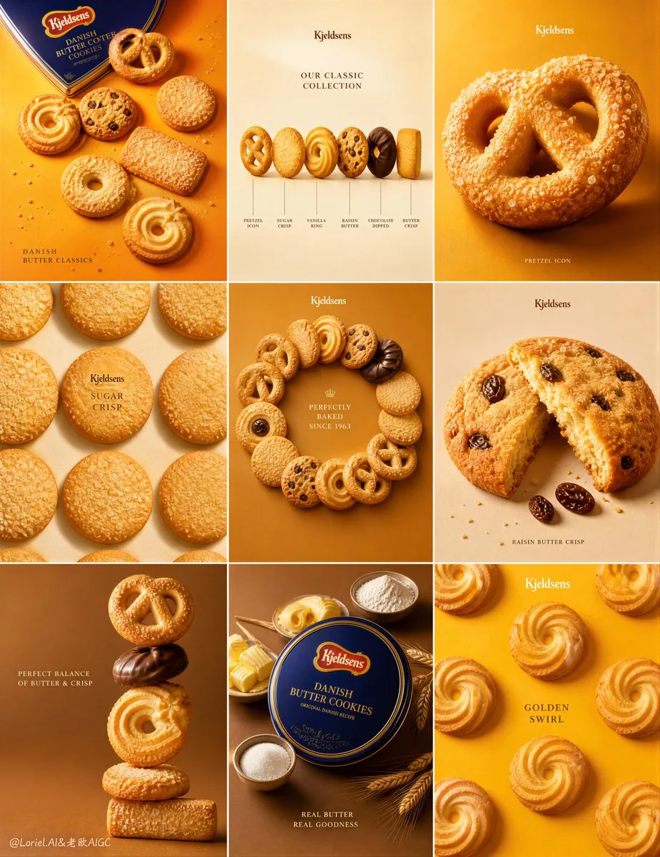 Kjeldsens Danish Butter Cookies — Collector 9-Grid Campaign Board