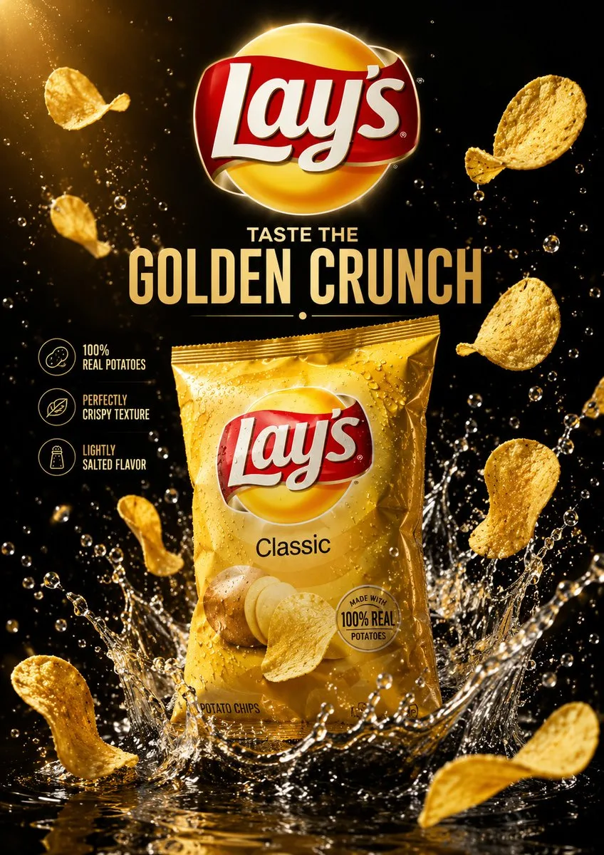 ultra-premium snack brand poster — luxury cinematic hero