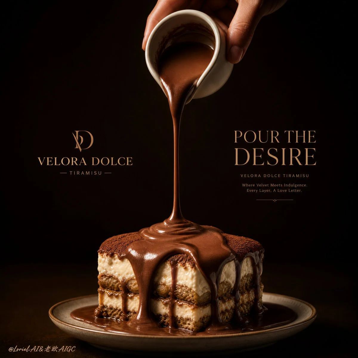 Velora Dolce: Flagship Tiramisu Poster — Ultra-Premium Commercial