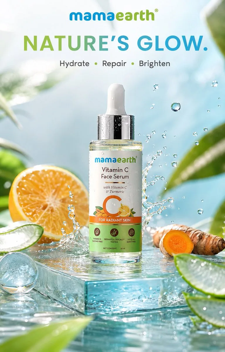 mamaearth-serum-premium-4x5-social-poster