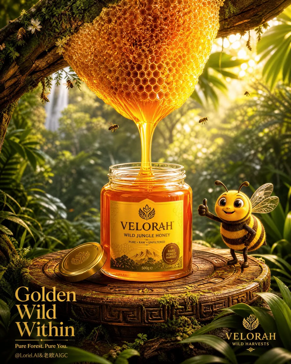 Mangora Gold — Wild Mangrove Reserve Honey flagship poster