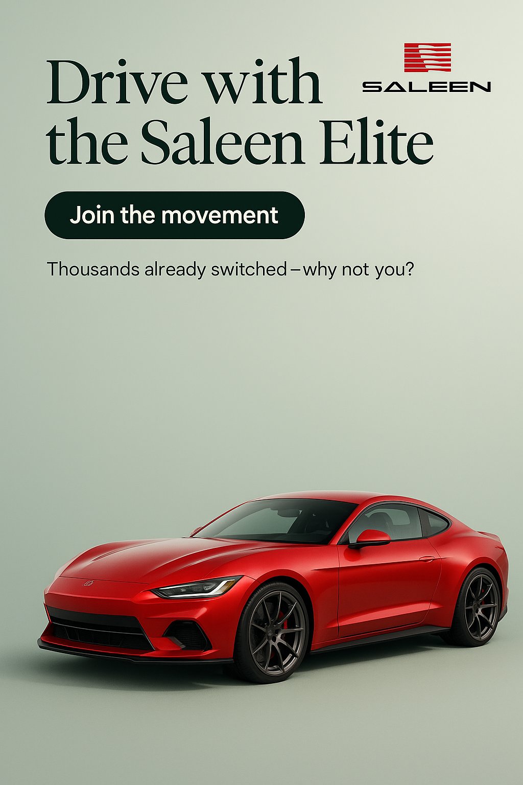 A sleek, premium automotive poster, Car Campaign