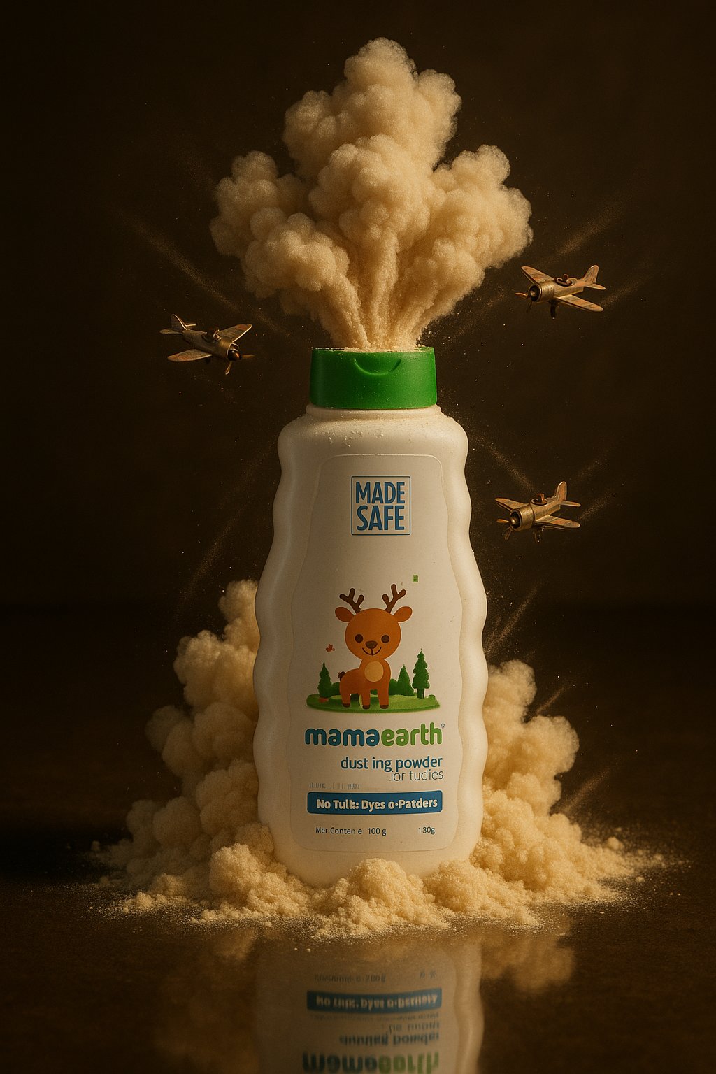 Volcanic Powder Burst – Miniature Planes in Motion