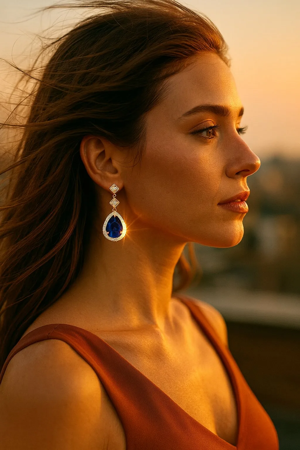 woman-wearing-necklace-looking-into-antique-mirror
