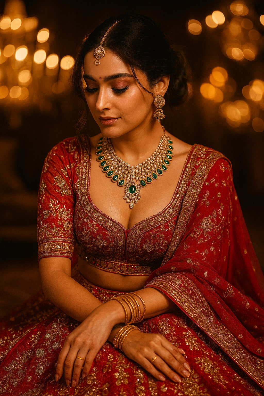 A high-fashion Indian bridal photoshoot For Jewelry