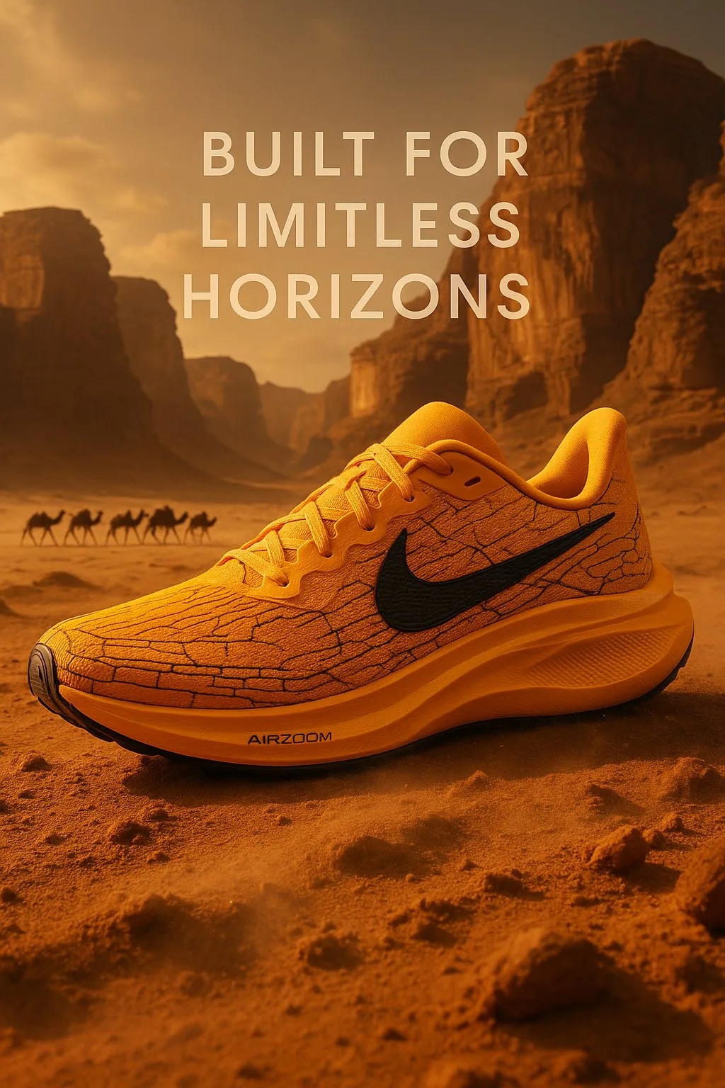 vibrant-yellow-sneaker-in-desert-luxury-ad