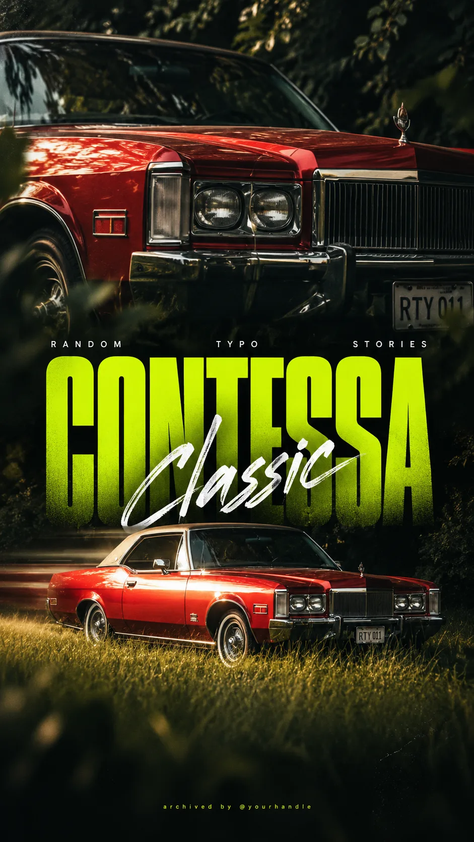 neon-lime-contessa-vintage-car-story