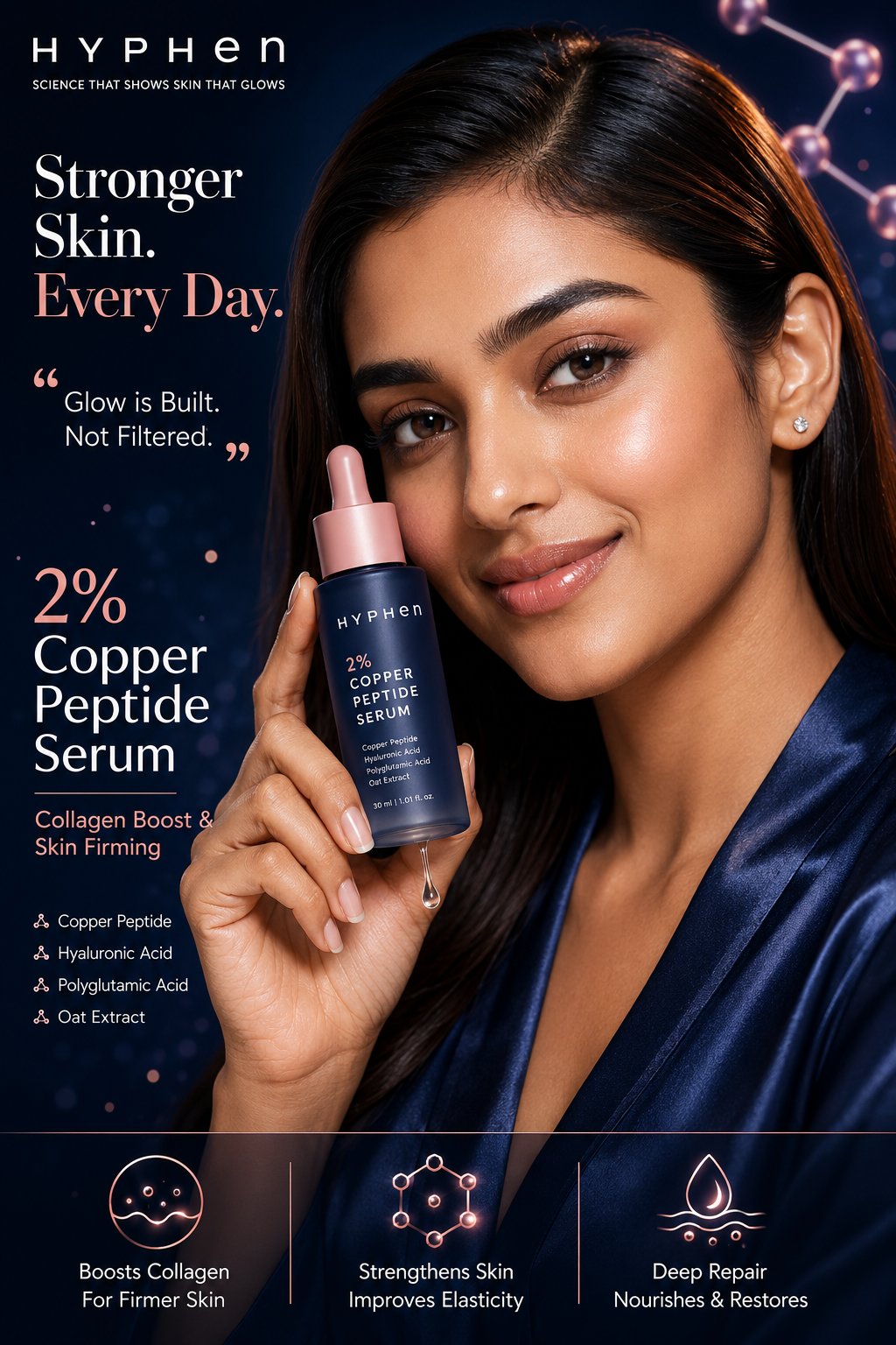 hyper-realistic cinematic skincare campaign