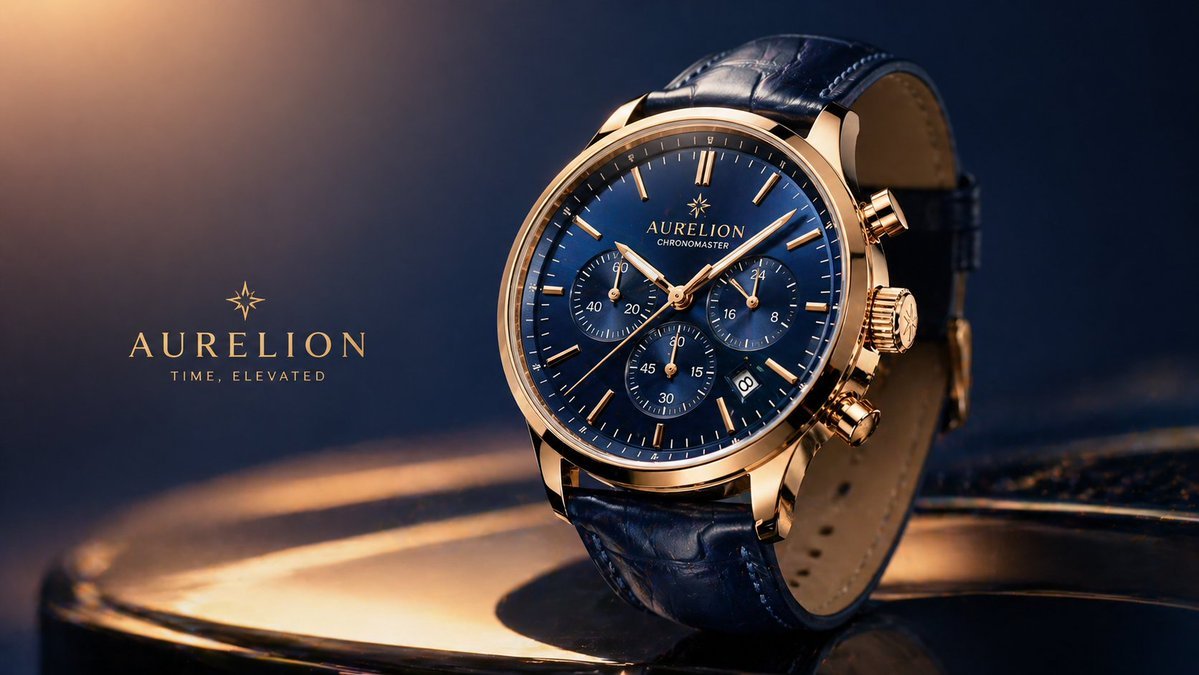 High-end advertising illustration of Watch