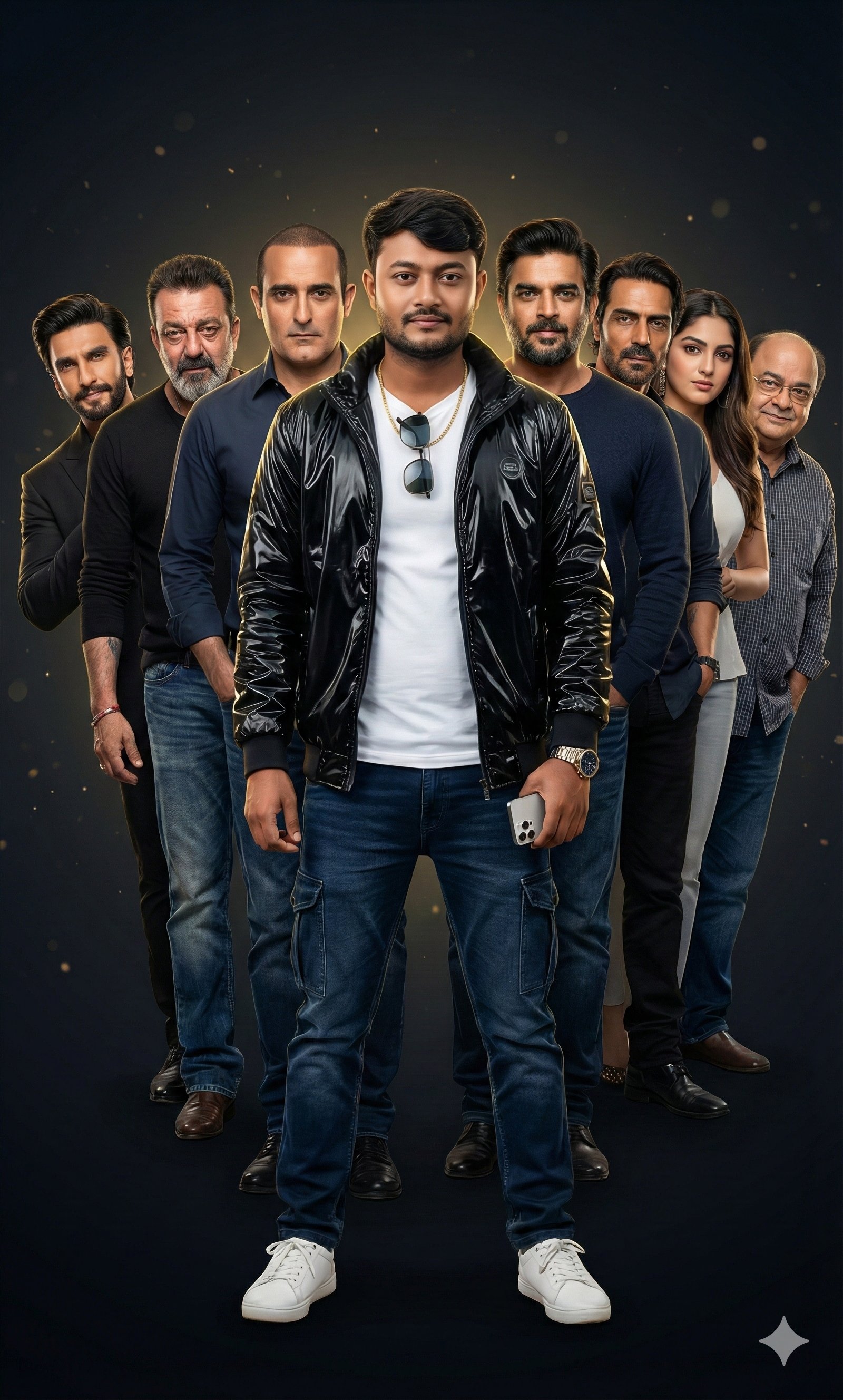 Dhurandhar 2025 Cast Studio Portrait – Ultra Premium Bollywood AI Edit