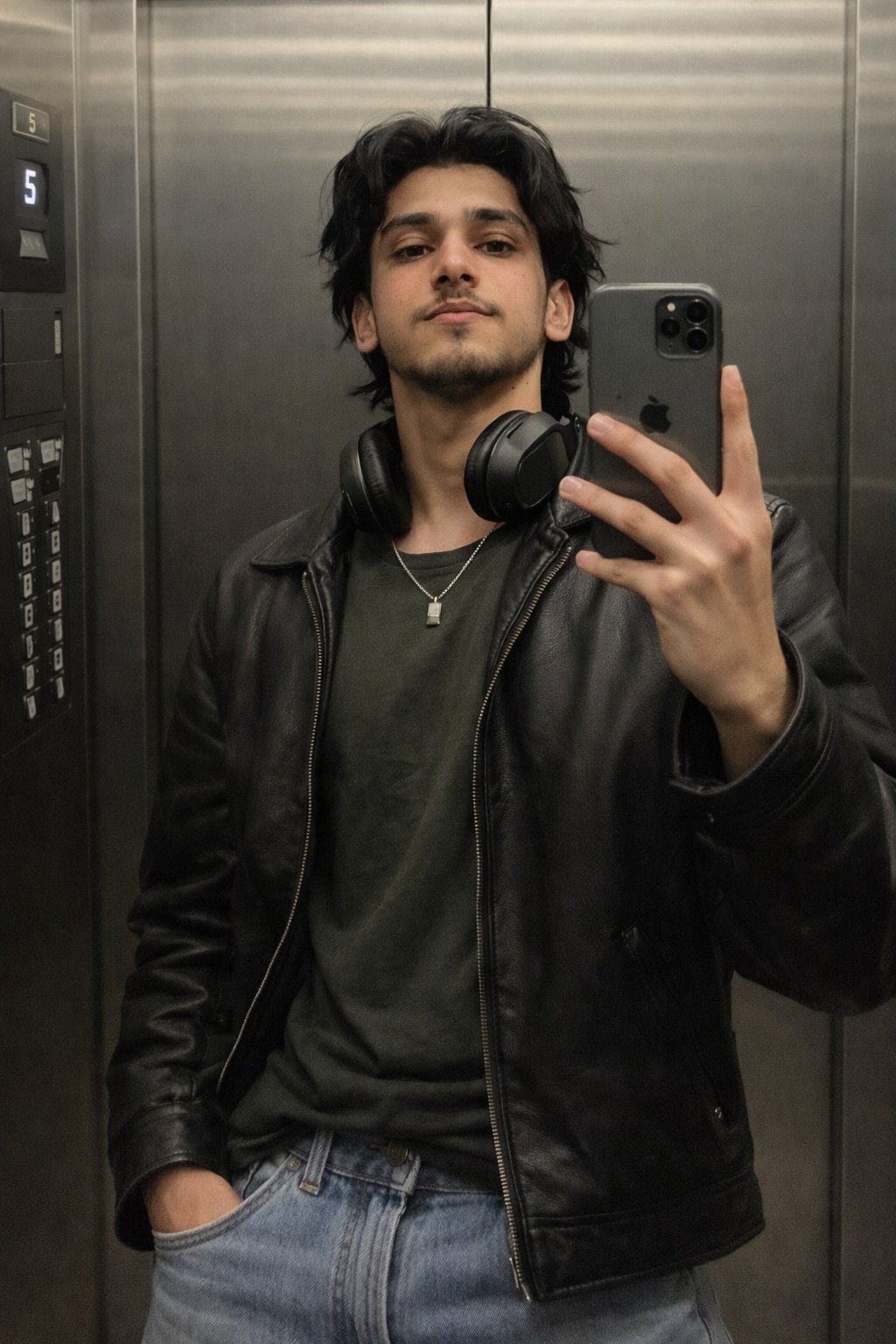 Mirror selfi photo prompt 