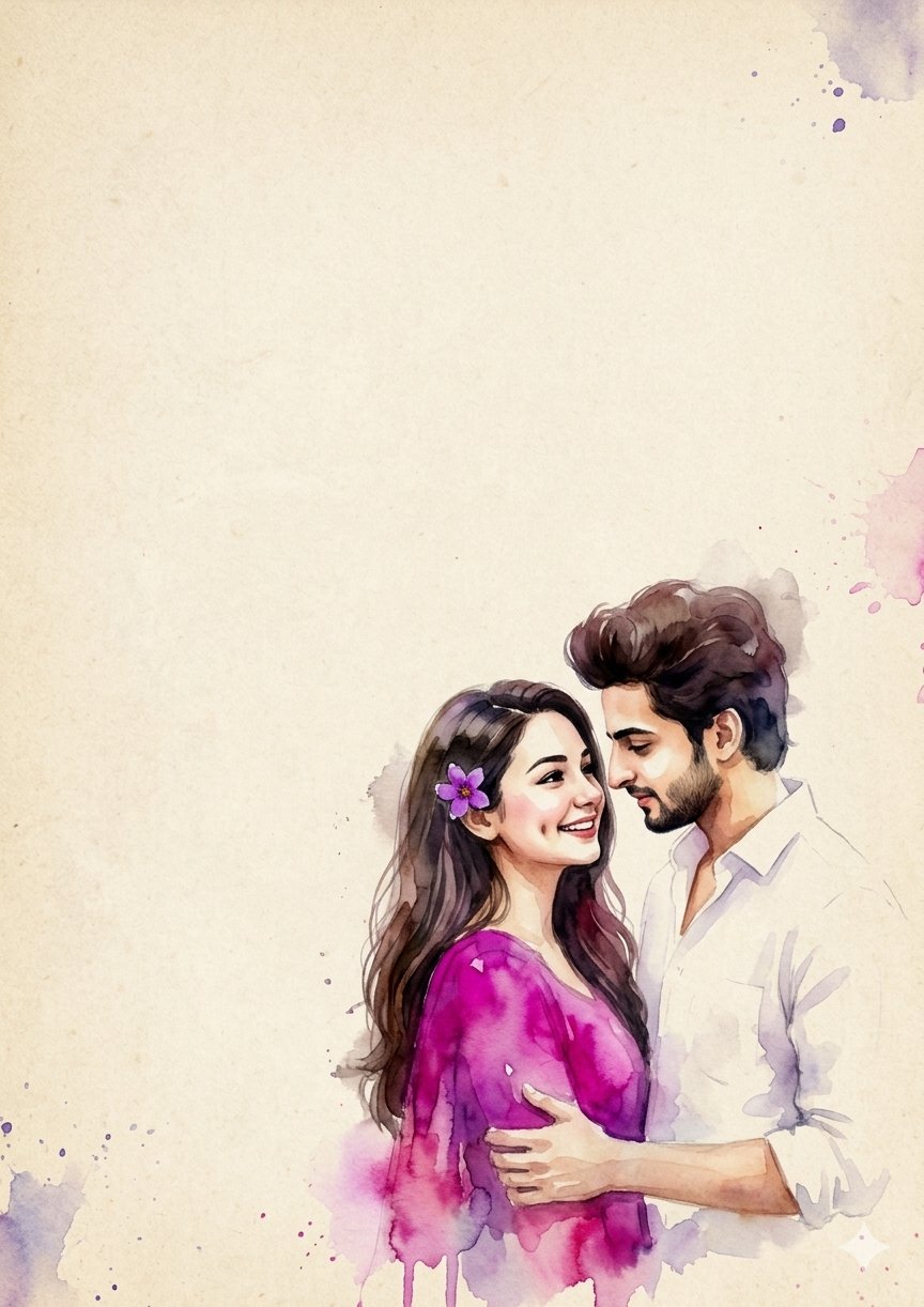 Colour paint couple prompt 