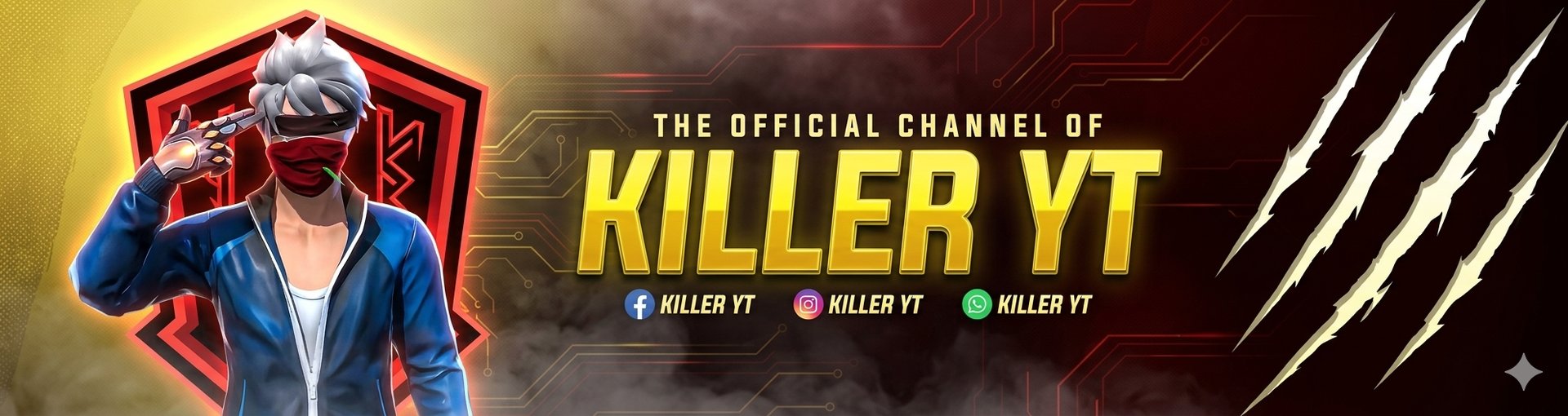 Cyberpunk Esports YouTube Banner Prompt: KILLER YT Edition