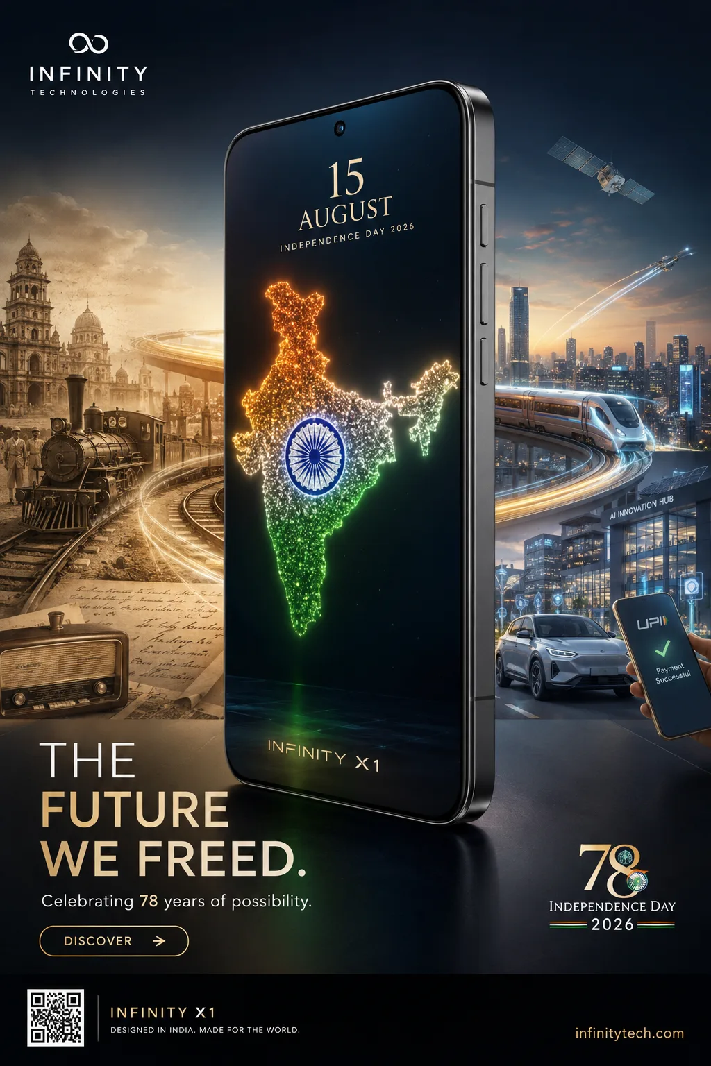 The Future We Freed — flagship Independence Day smartphone campaign