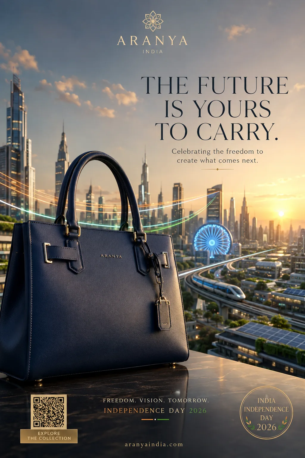 The Future Is Yours To Carry — Luxury Handbag Independence Day Campaign