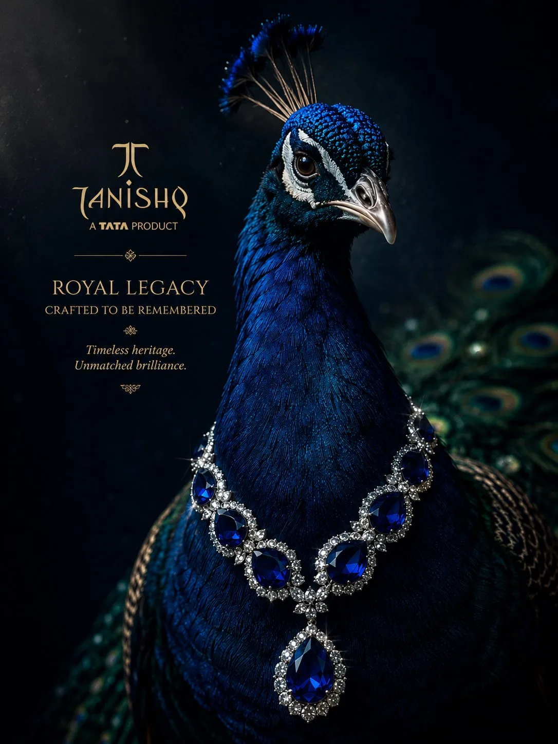 royal-legacy sapphire peacock jewellery editorial