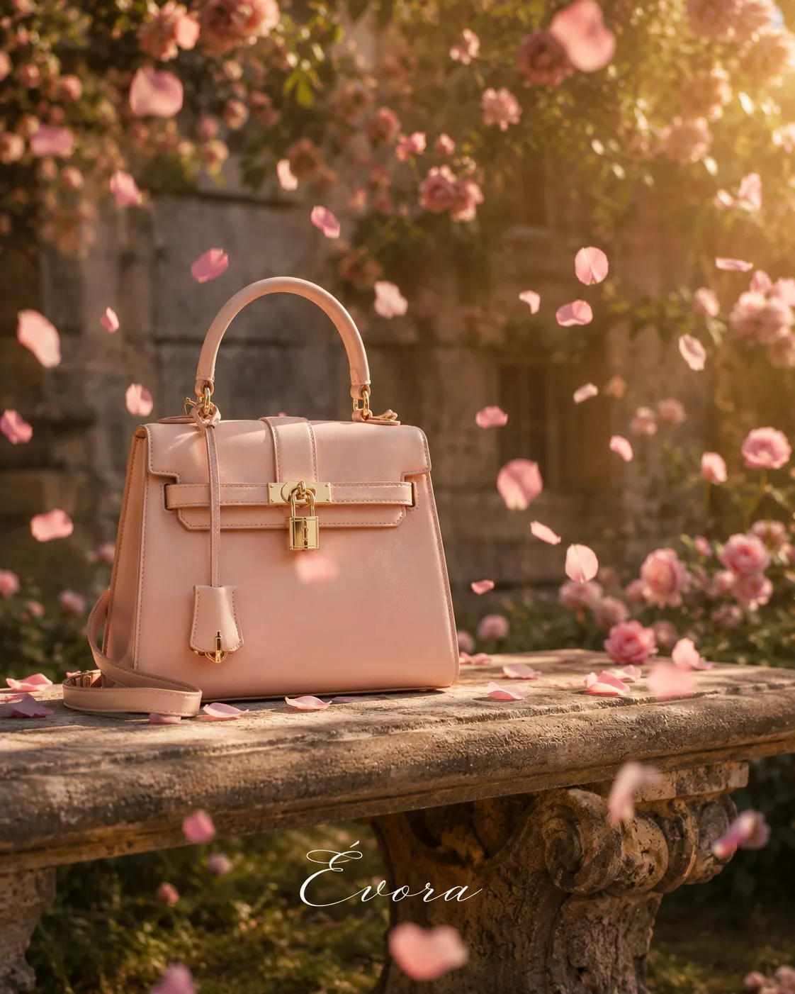 ultra-premium luxury handbag garden editorial
