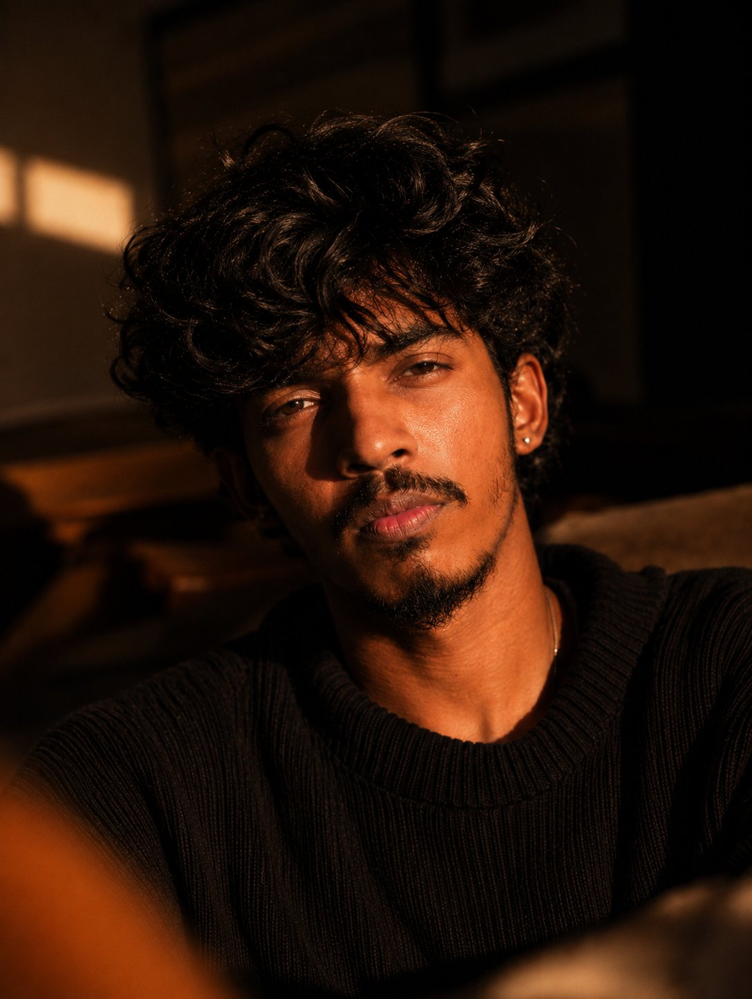 Amber Gaze — Cinematic Golden Hour Portrait Prompt