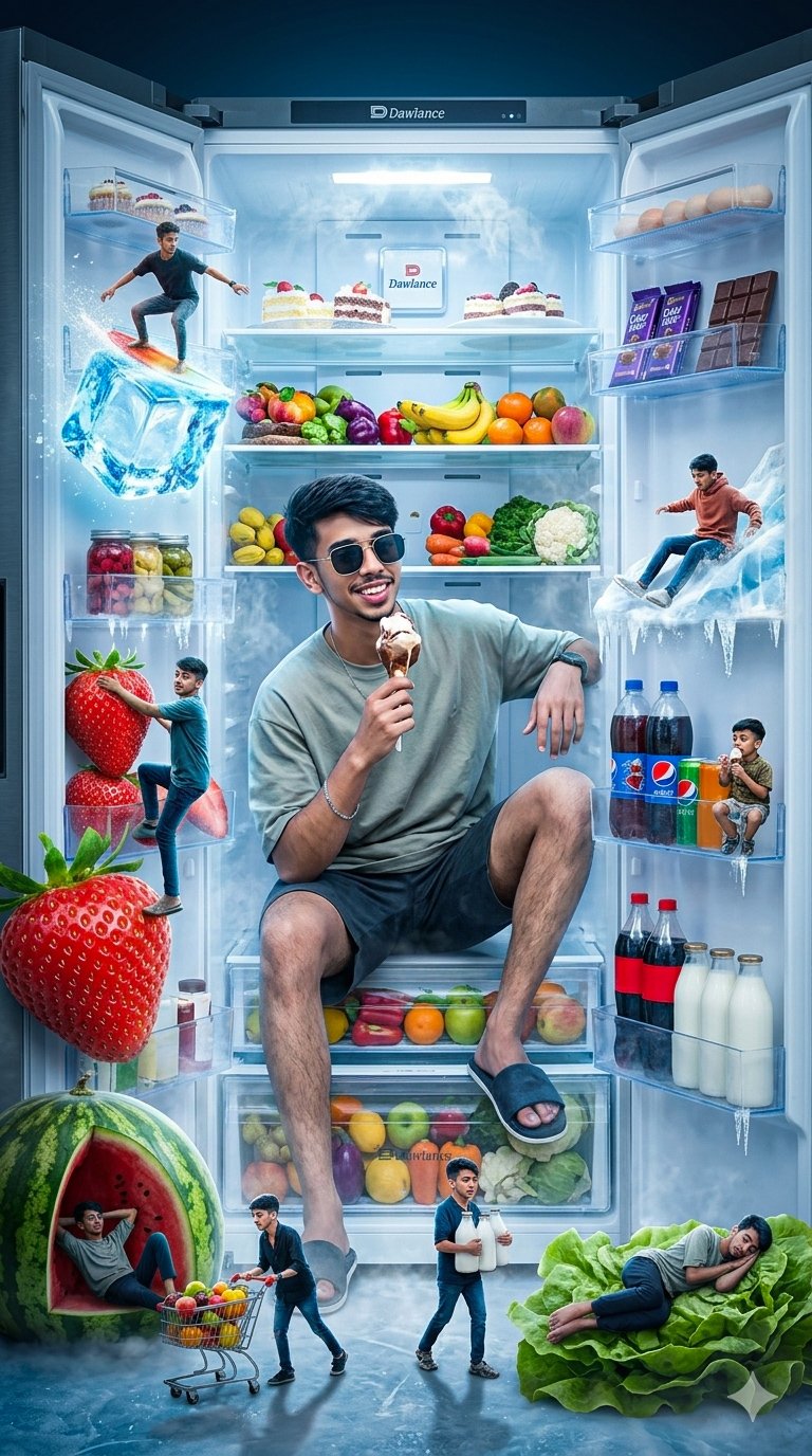 premium transparent luxury refrigerator named