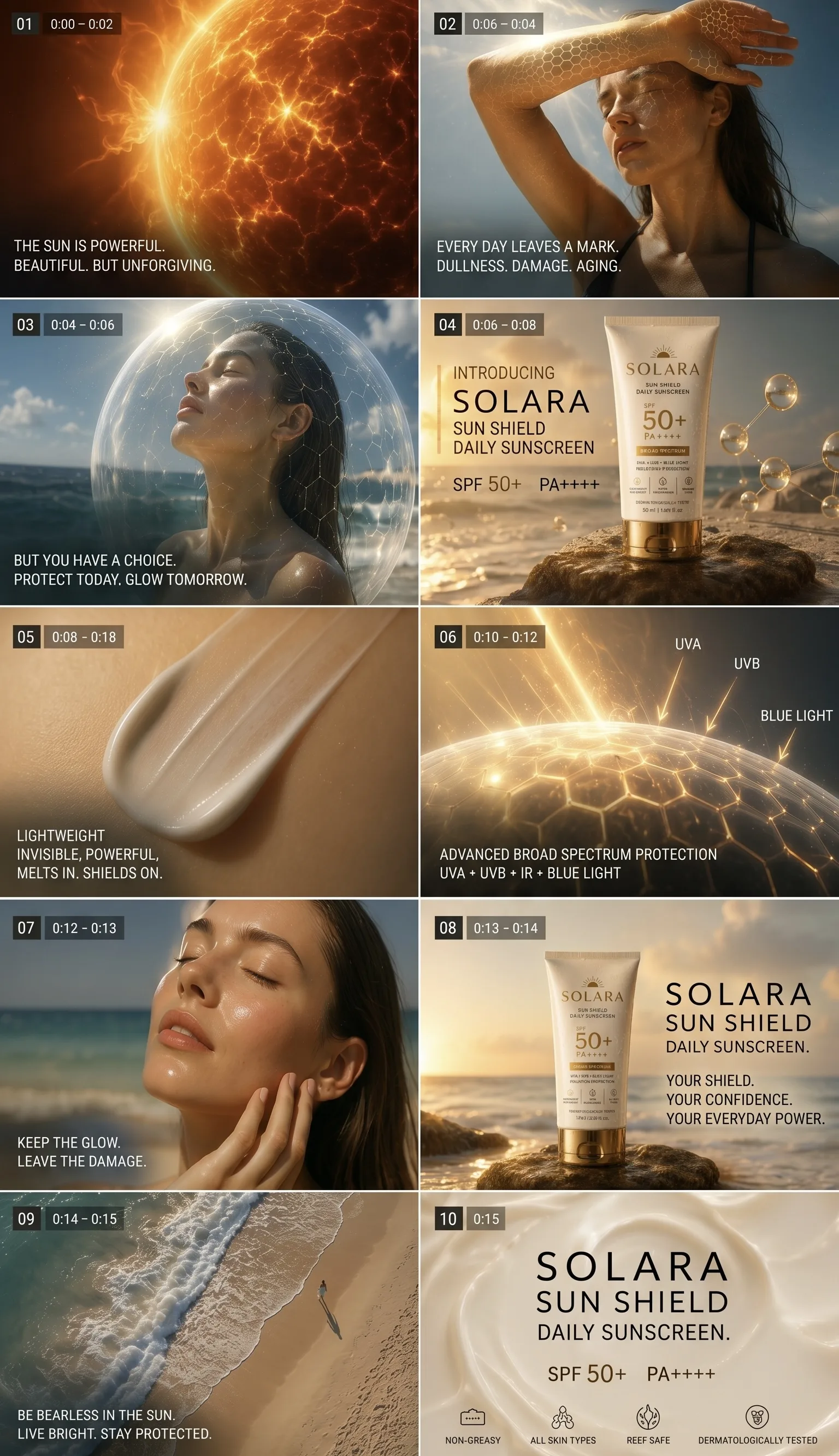 luxury-sunscreen-campaign-10-frame-grid