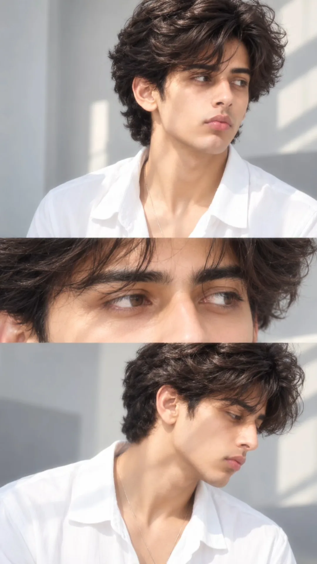 Editorial Portrait Collage South Asian Man