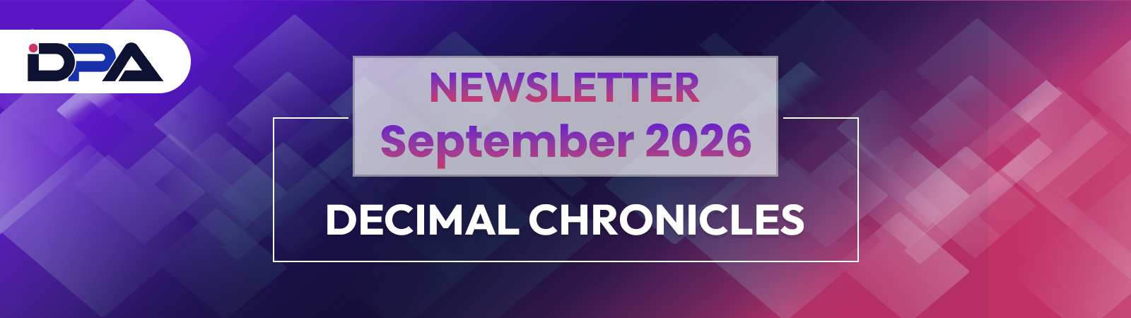 Decimal Chronicles August 2026 Newsletter Banner