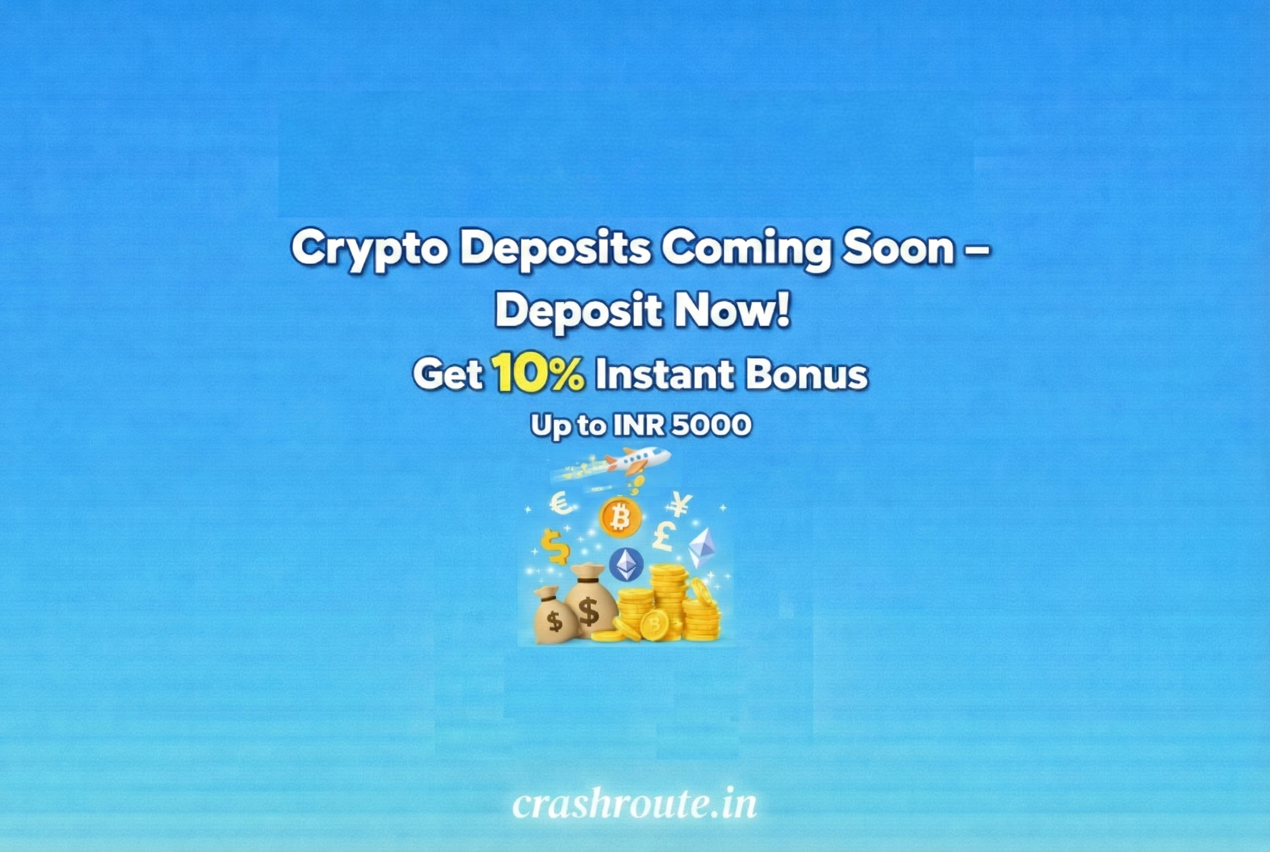 Crypto Deposits coming soon - Save gas fees and earn with Cryptos