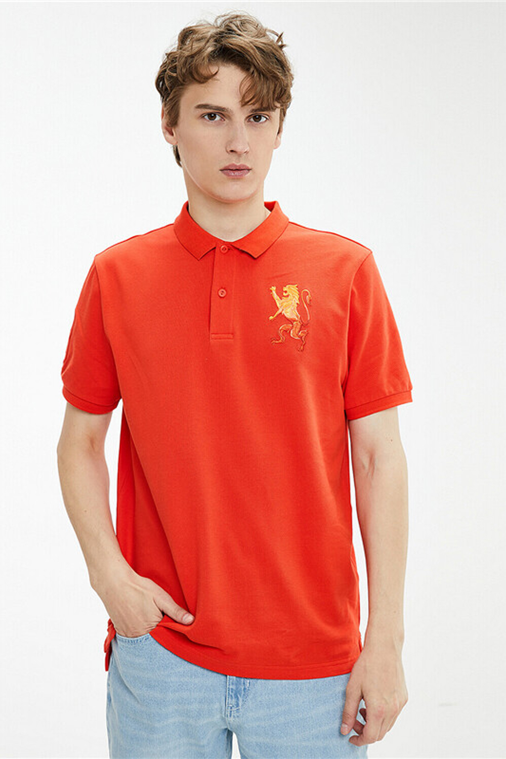 lion polo t shirt