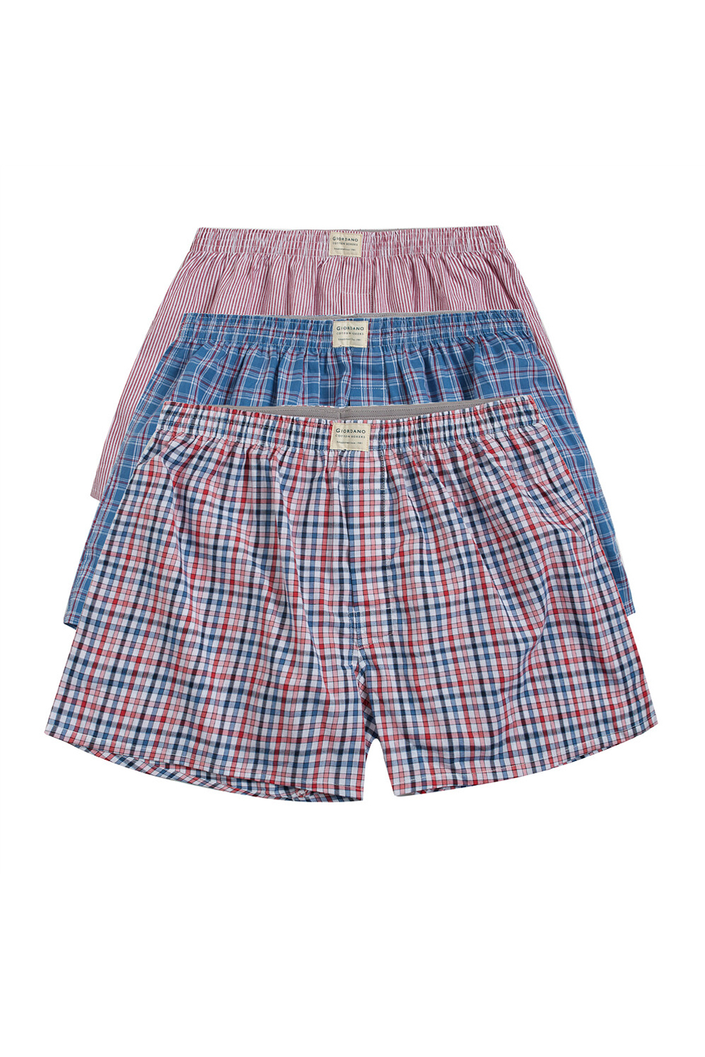 Giordano Multi Cotton Boxer Shorts | Odel.lk