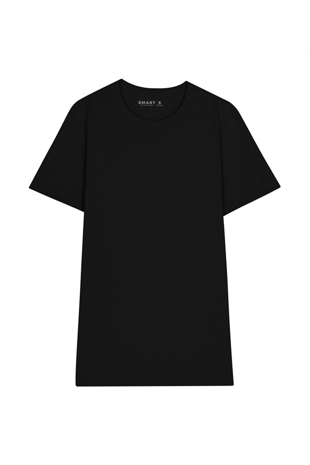 Black crew neck t shirt sale