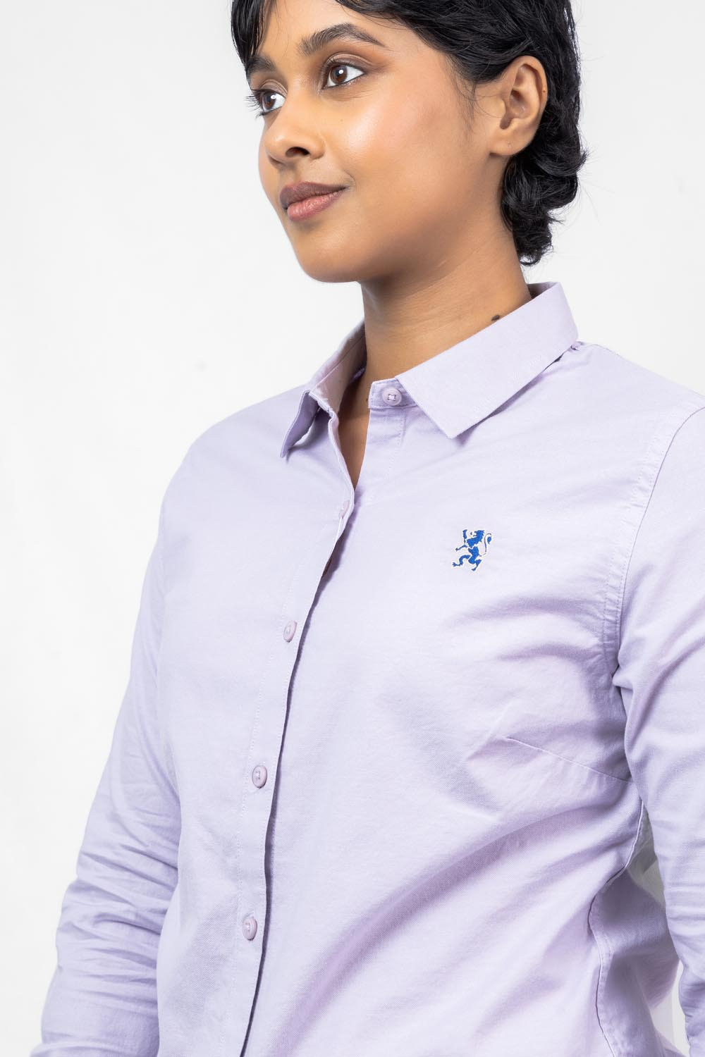 Giordano 0534201905 Purple Womens Smal Lion Long Sleeve Shirt