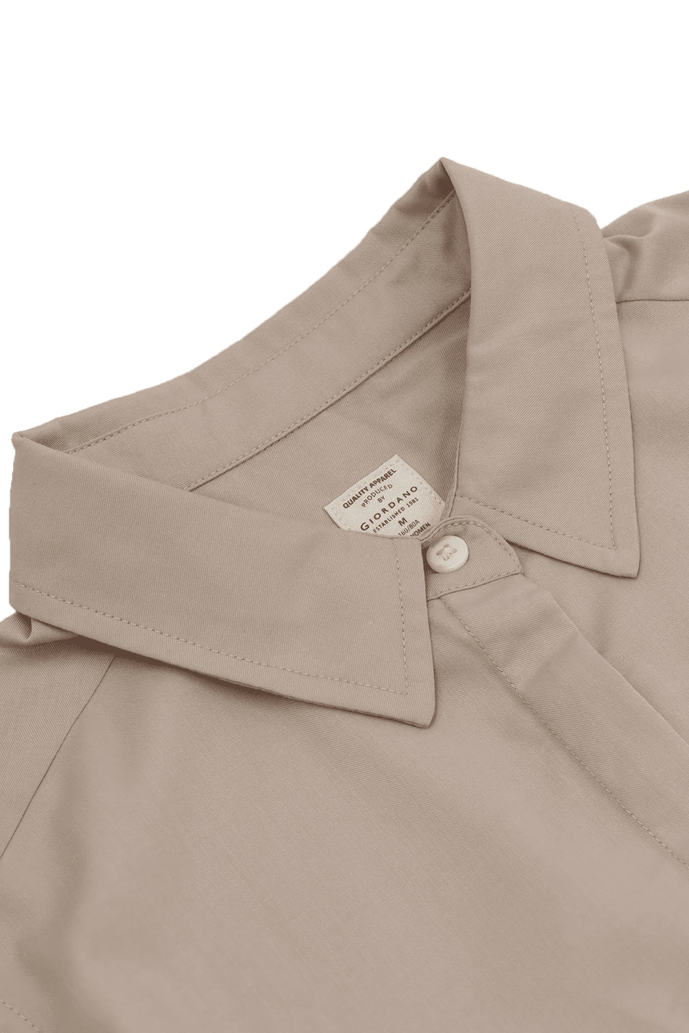 Giordano 0534300902 Women'S Acute Collar Long Sleeves Comfort Fit