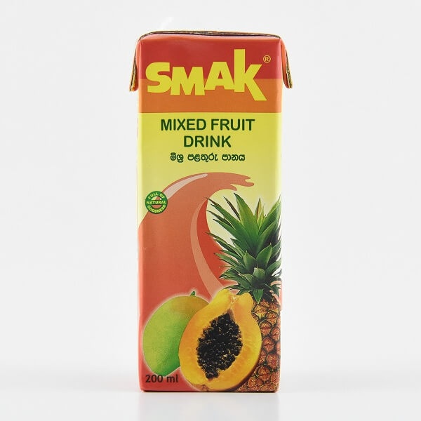 Smak Nectar Mixed Fruit Tetra Pack 200Ml - SMAK - Fruit Drinks - in Sri Lanka