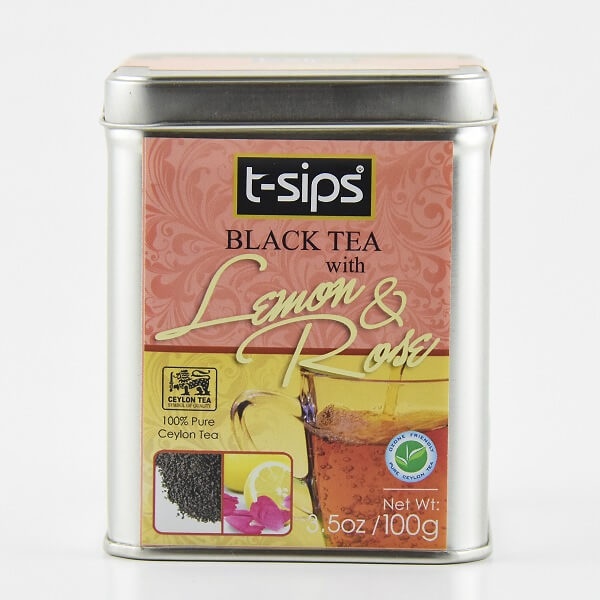 T-Sips Tea Silver Lemon Rose 100G - T-SIPS - Tea - in Sri Lanka