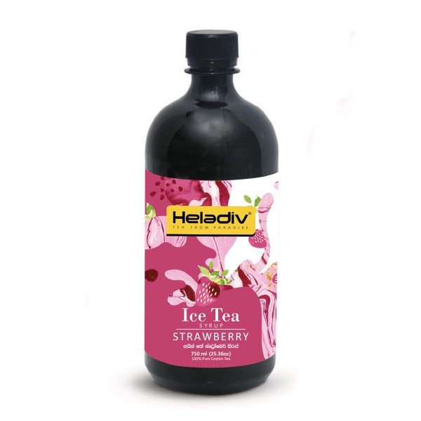 Heladiv Ice Tea Strawberry Syrup 750Ml - HELADIV - Fruit Drinks - in Sri Lanka