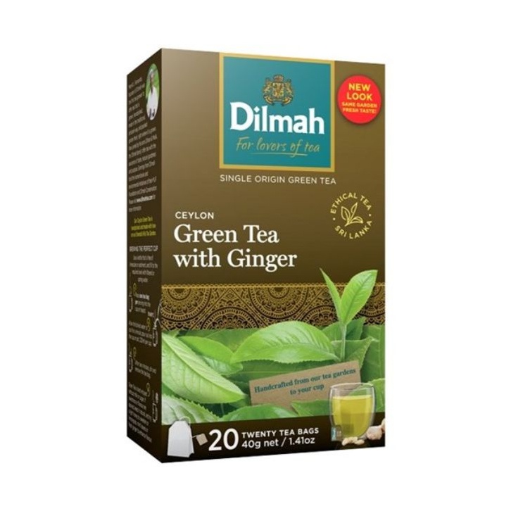 Dilmah Tea Green Bag+Ginger 20S 40G - DILMAH - Tea - in Sri Lanka