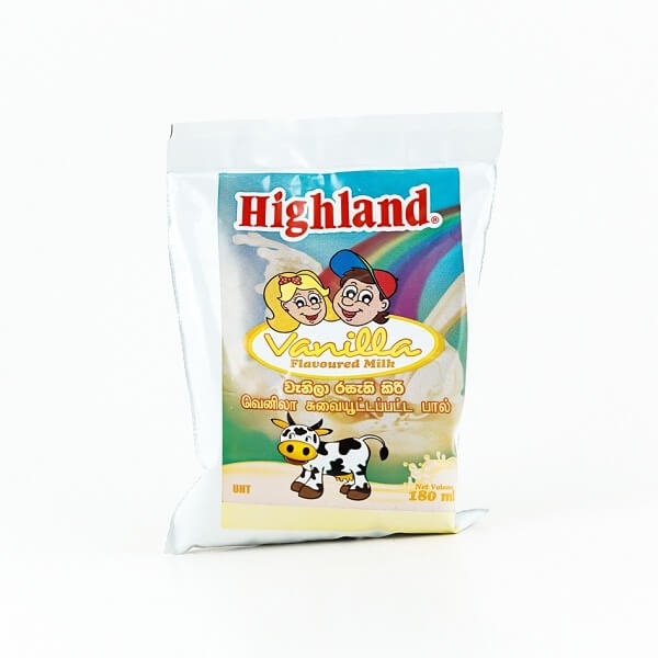 Highland Milk Vanilla U H T 180Ml - HIGHLAND - Milk Foods - in Sri Lanka