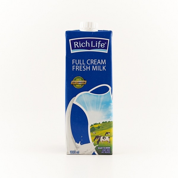 Richlife Milk Full Cream Uht 1L - RICHLIFE - Milk Foods - in Sri Lanka