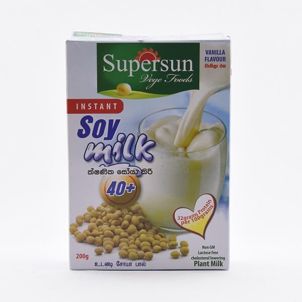 Supersun Milk Powder Soy Protein Vanilla 200G - in Sri Lanka