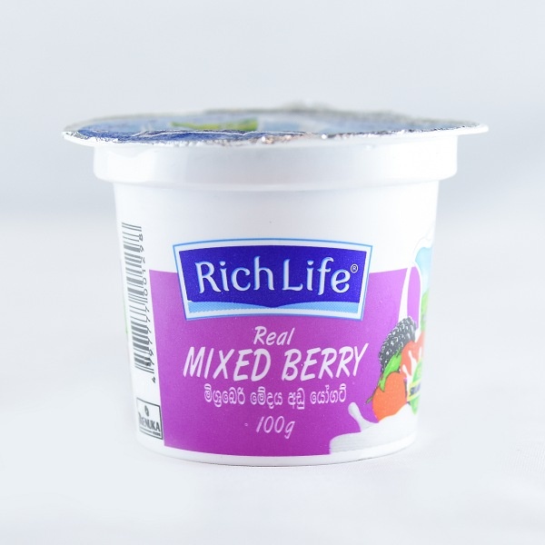 Richlife Yoghurt Berry Mixed Low Fat 100G - RICHLIFE - Yogurt - in Sri Lanka