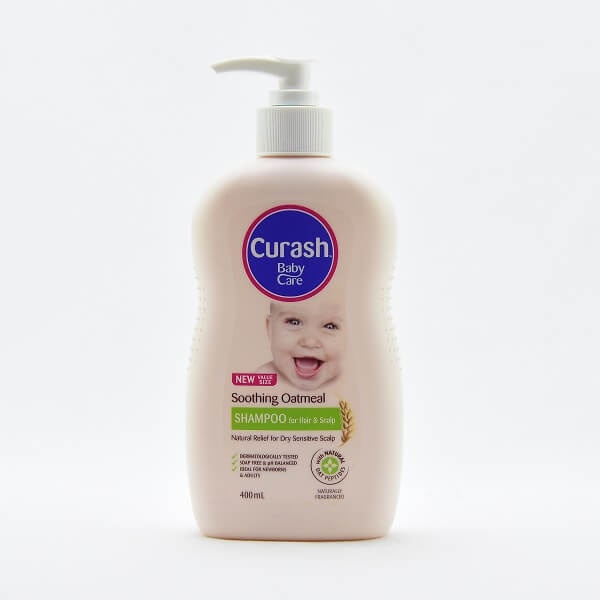 Curash Baby Shampoo Hair & Scalp Soothing Oatmeal 400Ml - CURASH - Baby Need - in Sri Lanka