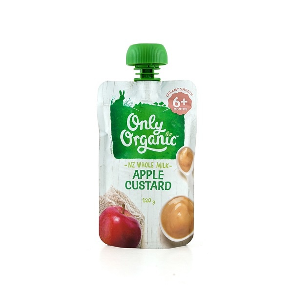 Only Organic Puree Apple Custard 120G - ONLY ORGANIC - Baby Food - in Sri Lanka