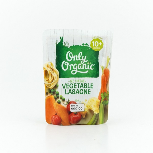 Only Organic Puree Vegetable Lasagne 10M 170G - ONLY ORGANIC - Baby Food - in Sri Lanka