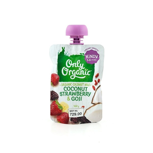 Only Organic Smoothie Coconut Strawberry Goji 1-5Y 100G - ONLY ORGANIC - Baby Food - in Sri Lanka