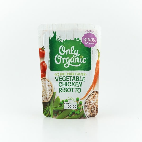 Only Organic Puree Vegetable Chicken Risotto 1-5Y 220G - ONLY ORGANIC - Baby Food - in Sri Lanka