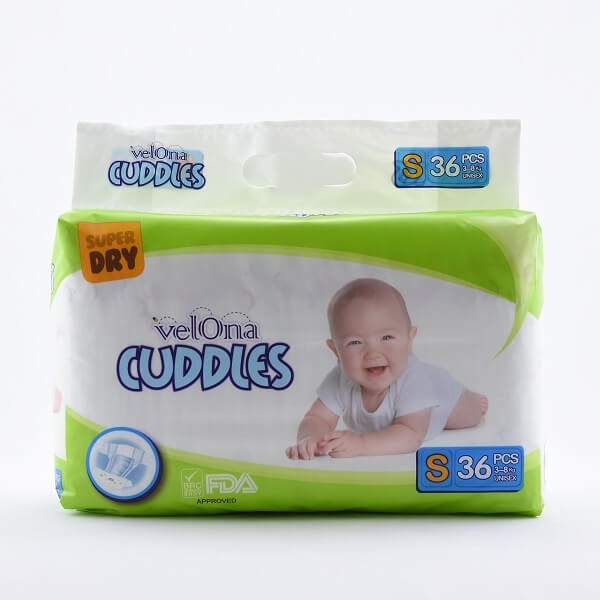 Velona Cuddles Baby Diaper Small 36Pcs - VELONA CUDDLES - Baby Need - in Sri Lanka